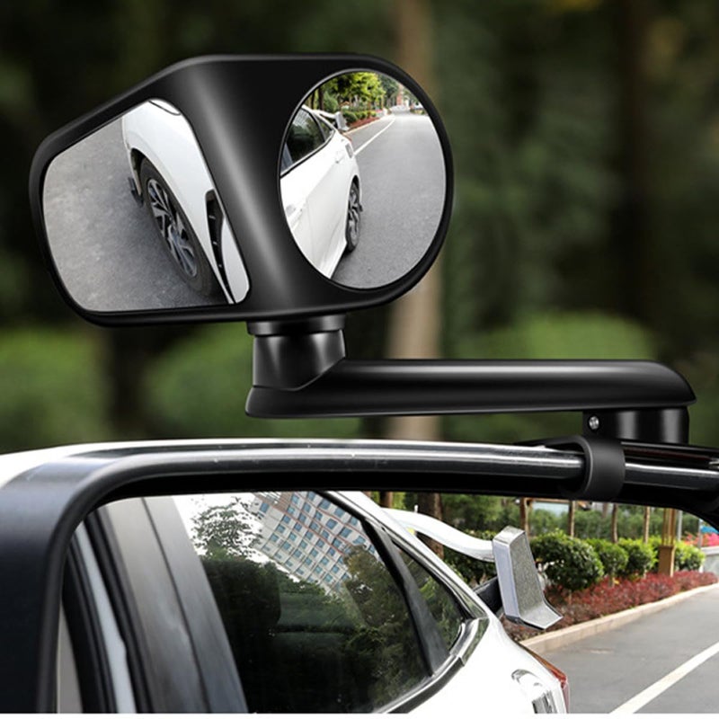Wide Angle Blind Spot Mirror Set 2Pcs 360 Degree Adjustable Rearview Safety - Image 5
