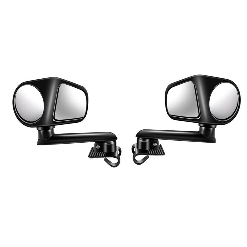 Wide Angle Blind Spot Mirror Set 2Pcs 360 Degree Adjustable Rearview Safety - Image 2