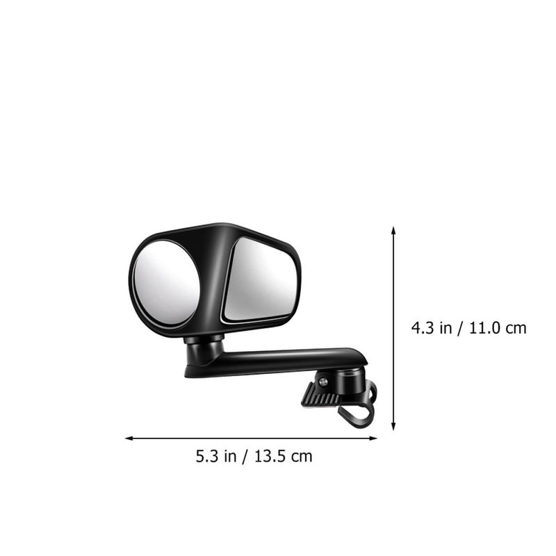 Wide Angle Blind Spot Mirror Set 2Pcs 360 Degree Adjustable Rearview Safety - Image 3