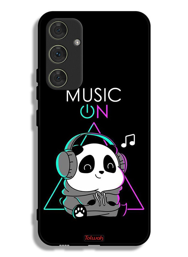 Tolwak Samsung Galaxy A54 5G Protective Case Cover Music On Panda - Image 1