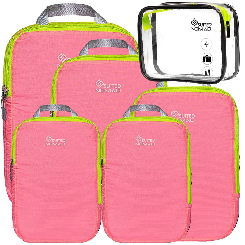 SUITEDNOMAD Ultralight Compression Packing Cubes Set, Suitcase and Backpack Travel Organizer Bags - Image 1