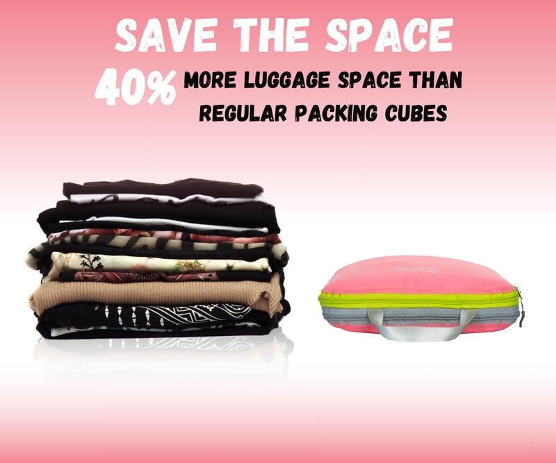 SUITEDNOMAD Ultralight Compression Packing Cubes Set, Suitcase and Backpack Travel Organizer Bags - Image 2