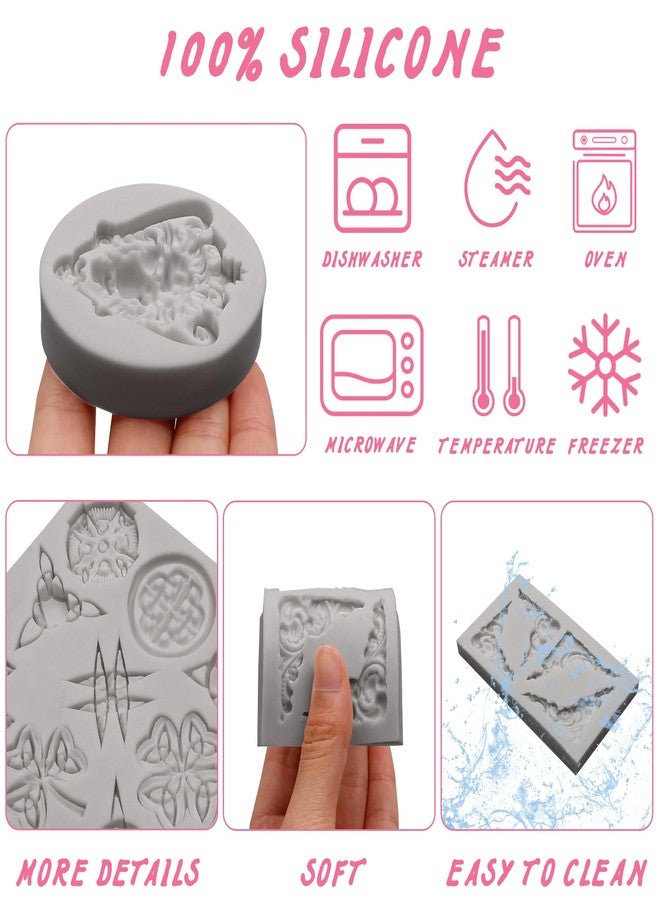 Caregene Lion Head Silicone Molds Decorative Celtic Knot Clay Mold Corner Silicone Molds for Furniture Jewelry Box Gifts Box - Image 3