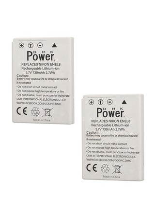 DMK Power 2x EN-EL8 730mAh Camera Battery Compatible with Nikon Coolpix P1 P2 S1 S2 S3 S5 S6 S7 S7c Coolpix S8 S9 S50 S51 S51c S52 S52c Cool-Station MV-11 MV-121 - pzsku/ZDBFF403768759E9F6B66Z/45/_/1657552345/e6610218-1765-4c14-aa66-5211fb3e3e7e