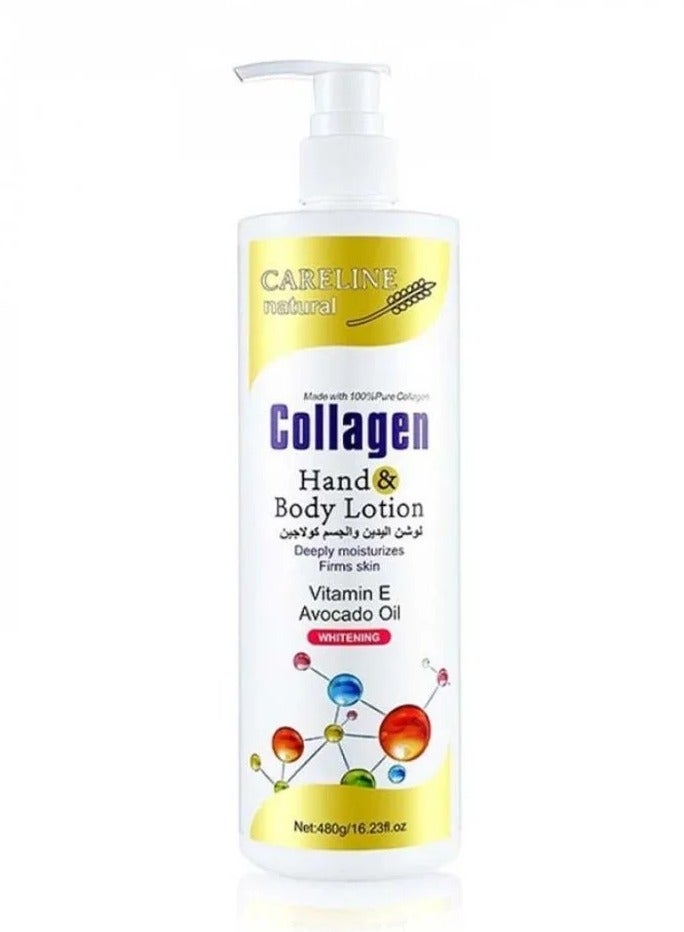 Careline Collagen Hands and Body Lotion With Avovado Oil Whitening 480 gm - Image 1
