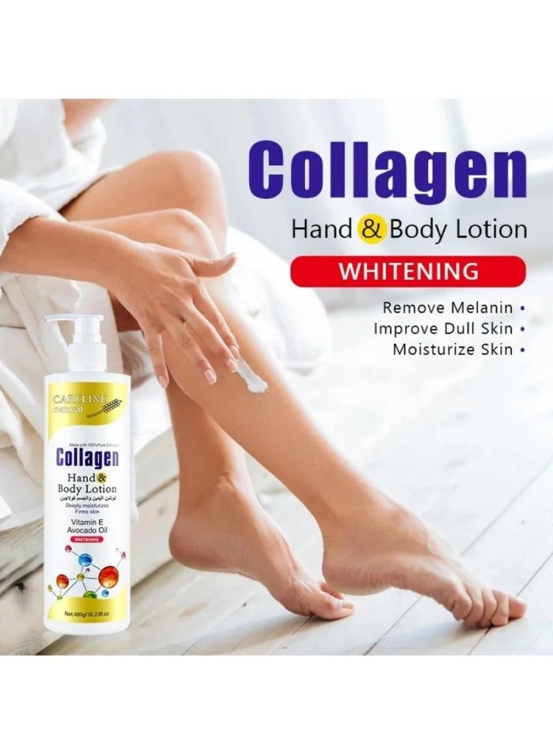 Careline Collagen Hands and Body Lotion With Avovado Oil Whitening 480 gm - Image 2