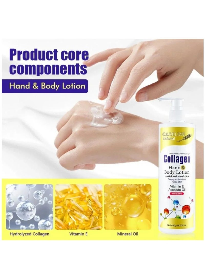 Careline Collagen Hands and Body Lotion With Avovado Oil Whitening 480 gm - Image 3