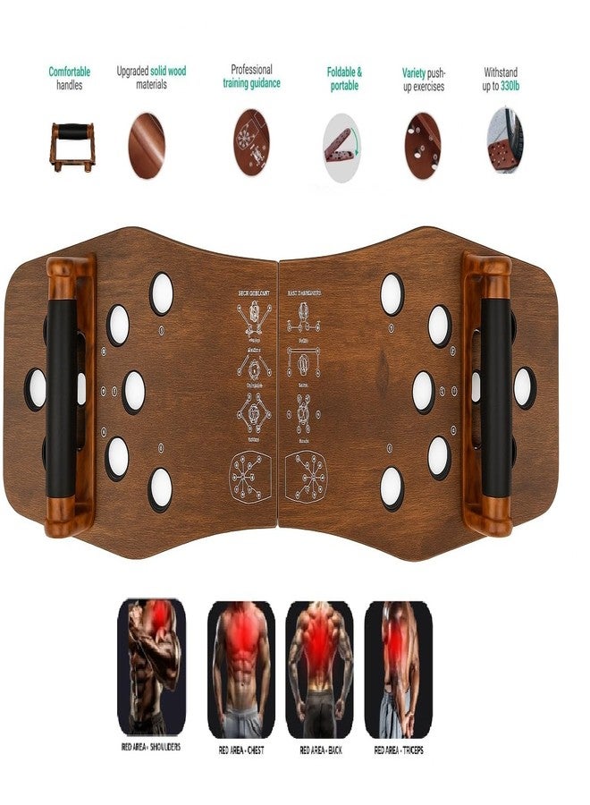 SHOPOBOX Multifunction Portable Wooden Push-up Board - Image 3