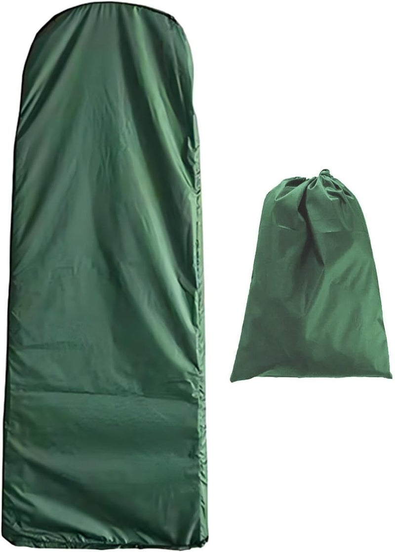 Folding Ladder Cover Cover Weatherproof Portable Dustproof Ladder Storage Bag Stepladder Protector for Outdoor, Green, 50x195x12cm - Image 1