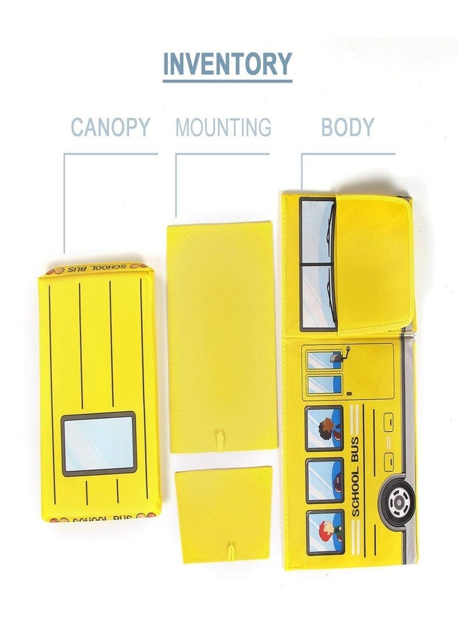 4AJ BAZAAR Foldable Storage and Toy Box - Stool Bus Shaped (Yellow) - Image 5