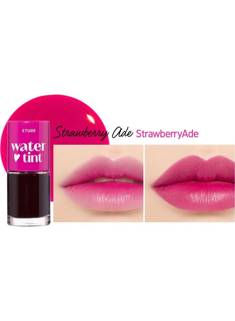 ETUDE Dear Darling Water Tint Strawberry Ade | Bright Vivid Color Lip Tint with Moisturizing Pomegranate & Grapefruit Extract to Hydrate your Lips - Image 3