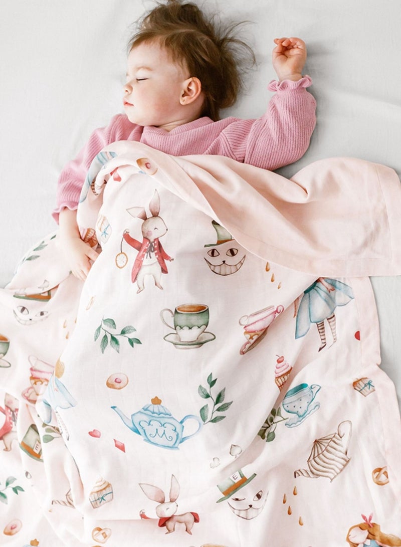 EMXEE Swaddle Blanket, Muslin Swaddle Blankets for Boys and Girls, Baby Receiving Swaddles, Unisex Receiving Blanket Newborn Gifts - Image 1