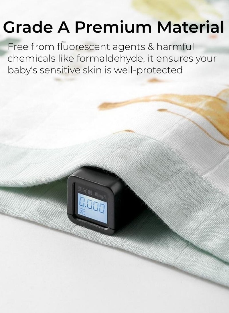 EMXEE Swaddle Blanket, Muslin Swaddle Blankets for Boys and Girls, Baby Receiving Swaddles, Unisex Receiving Blanket Newborn Gifts - Image 3