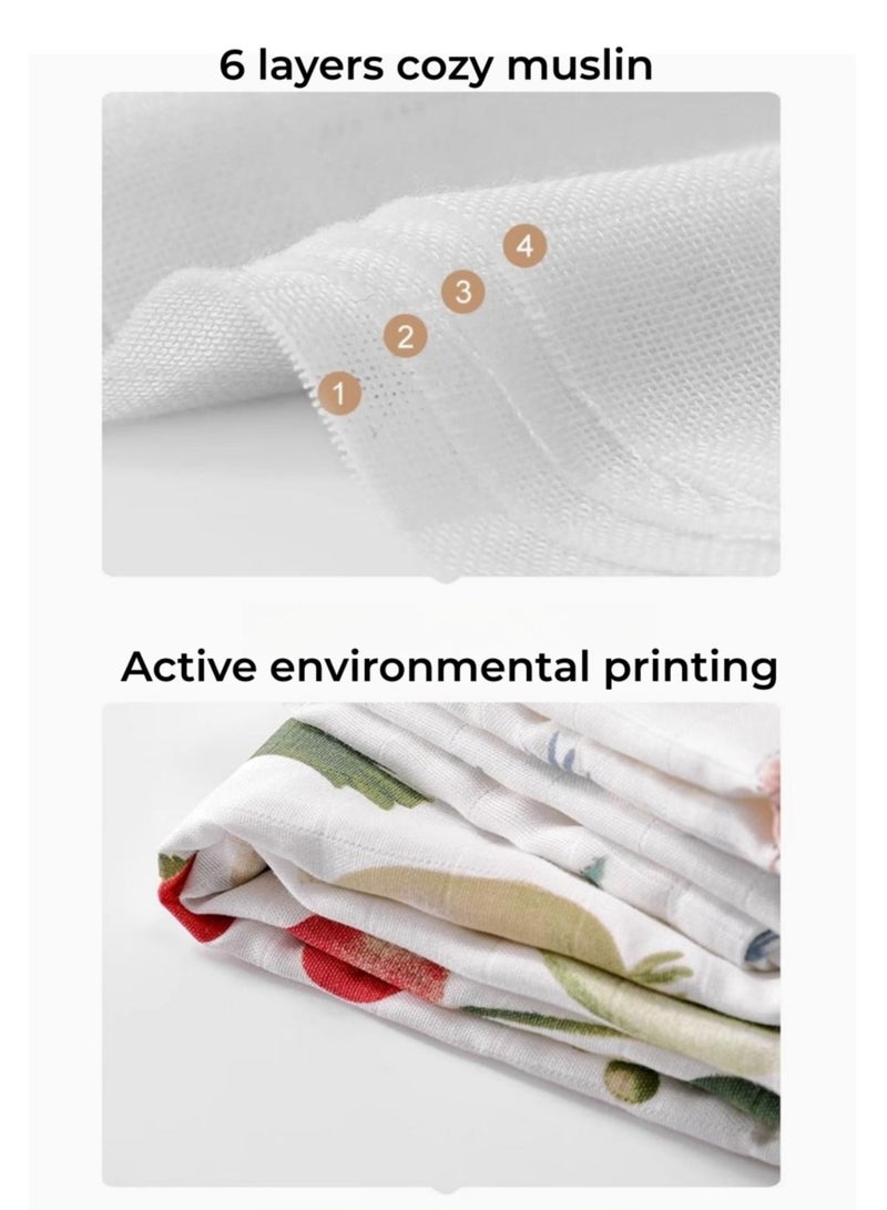 EMXEE Swaddle Blanket, Muslin Swaddle Blankets for Boys and Girls, Baby Receiving Swaddles, Unisex Receiving Blanket Newborn Gifts - Image 2