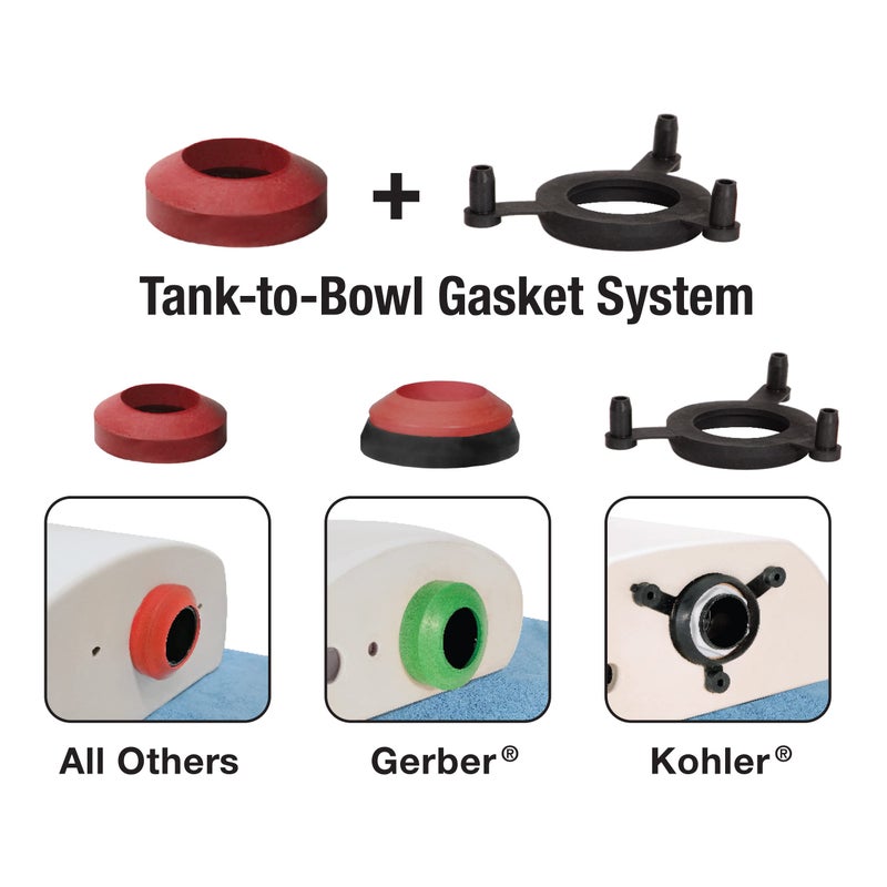 Fluidmaster K-507A-008 Universal 2-Inch Adjustable Toilet Flush Valve Repair Kit with Toilet Tool Multicolor - Image 2