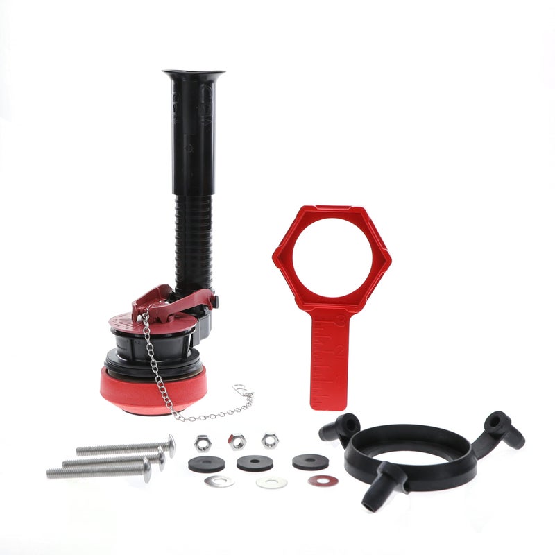 Fluidmaster K-507A-008 Universal 2-Inch Adjustable Toilet Flush Valve Repair Kit with Toilet Tool Multicolor - Image 1