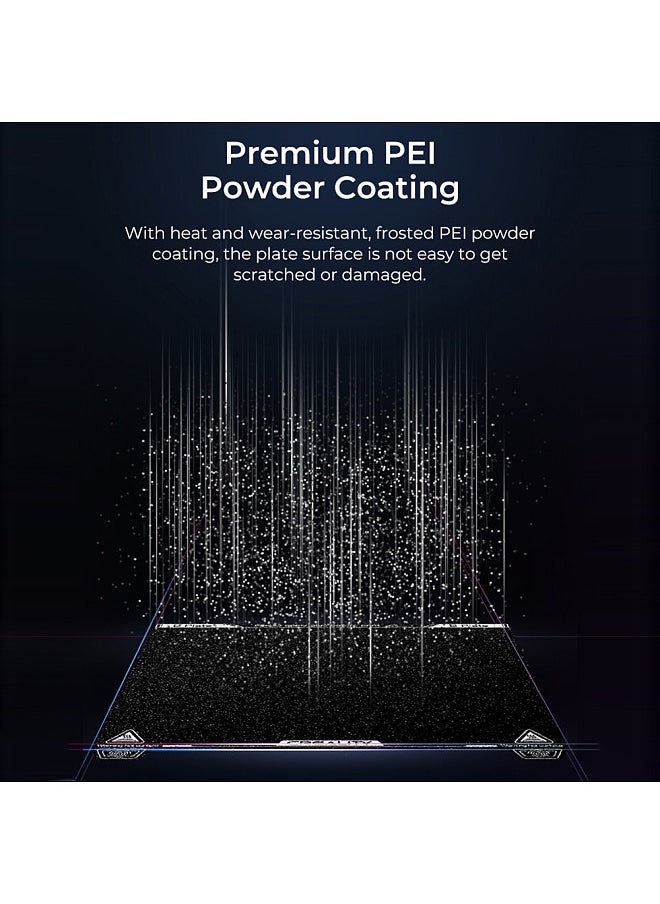 Creality K1 Max PEI Build Plate Kit 315*310mm with Excellent Heat Resistance Easy Model Removal High Strength & Wear Resistance Suitable for FDM 3D Printers with 315x310mm
