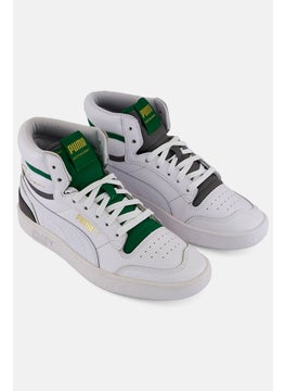 PUMA Kids Boy Lace Up Outdoor Shoes, White Combo  - Image 1