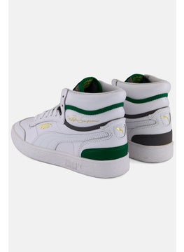 PUMA Kids Boy Lace Up Outdoor Shoes, White Combo  - Image 2