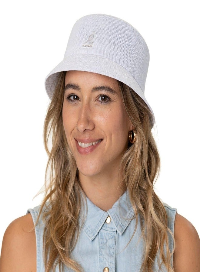 KANGOL قبعة كانغول تروبيك بن بيضاء، كبيرة - Image 2