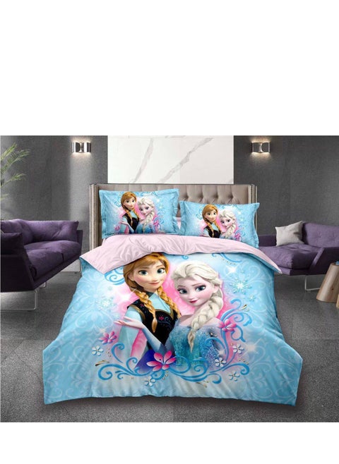4 Pieces Set Cartoon Character Single Size Comforter Set 160 X 210 Cm Fitted Sheets Size 120 X 200cm