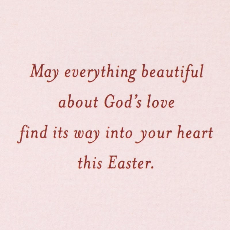 Hallmark DaySpring Religious Easter Card (Beautiful Blessings, Pink and Yellow Flowers) for Friend, Relative, Coworker - Image 3