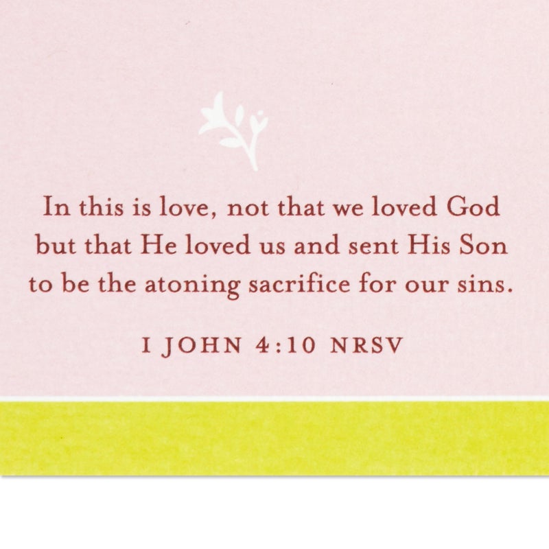 Hallmark DaySpring Religious Easter Card (Beautiful Blessings, Pink and Yellow Flowers) for Friend, Relative, Coworker - Image 4