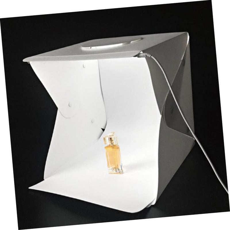 Portable Photography Light Box Tent 30cm Mini LED Photo Light Tent Kit with Black and White Backdrops for Product and Jewelry Shooting - Image 5