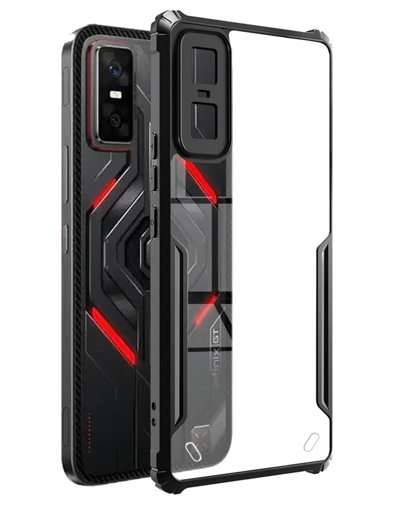 SPAZY CASE غطاء خلفي ® Infinix Gt 30 pro | غطاء خلفي شفاف من الكريستال الصلب مع واقي TPU، غطاء حماية ضد السقوط لـ Infinix Gt 30 pro - Image 1