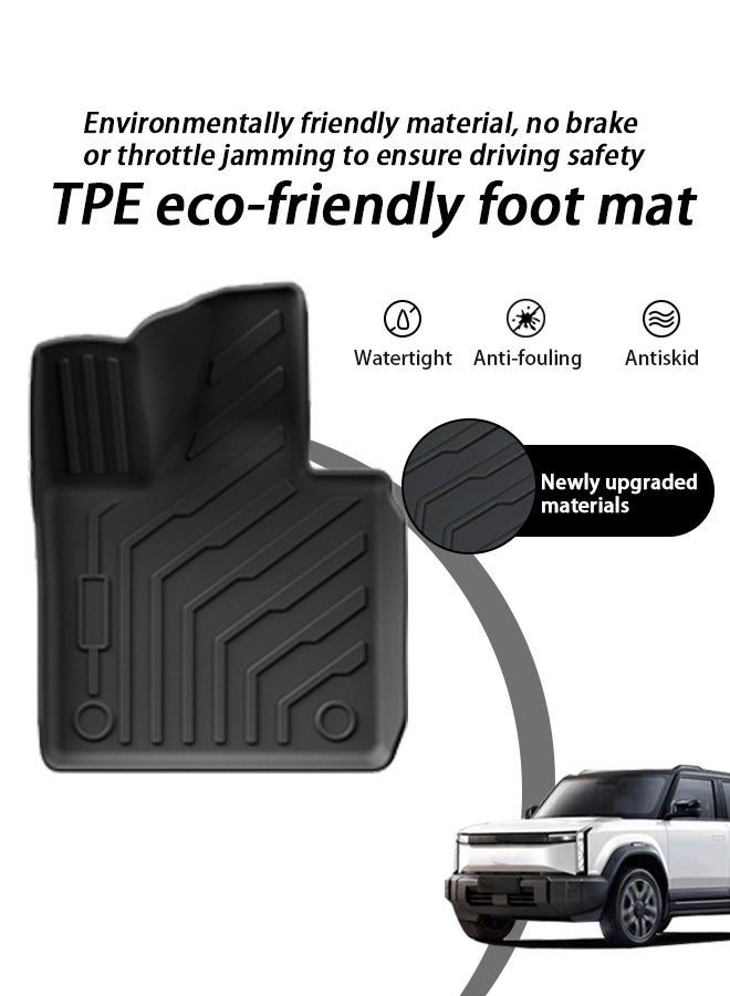 Generic Car floor mat, suitable for icar 03 car floor mat, 2024 model, all-weather wear-resistant, anti slip, environmentally friendly washable, high-end floor mat. goodcar  - Image 4