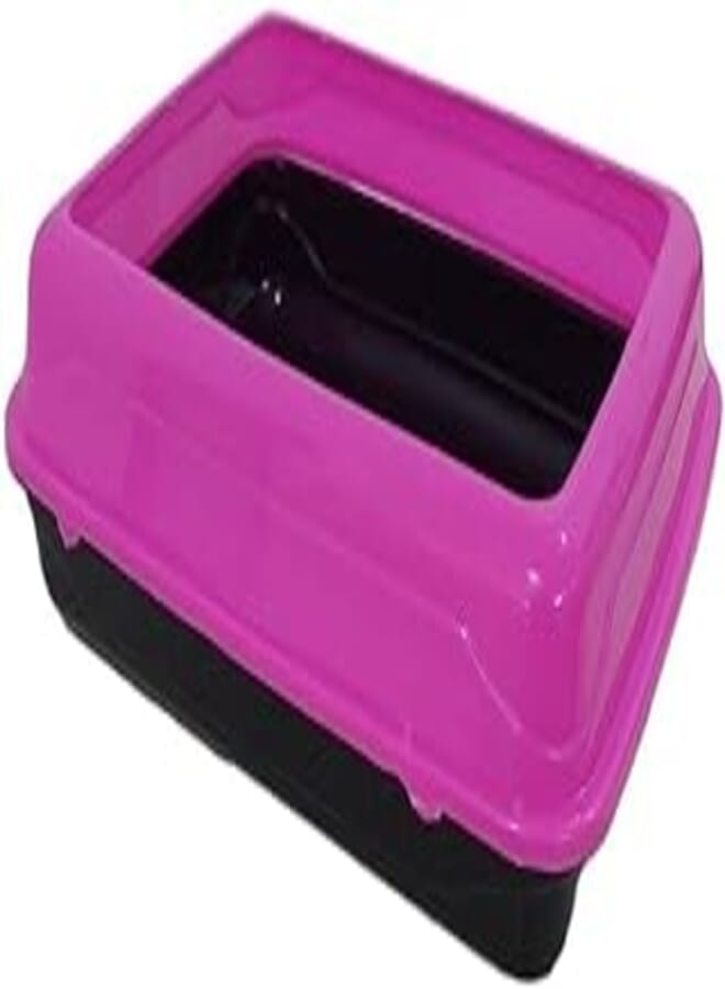 Litter Box for Cats (Black & Pink)