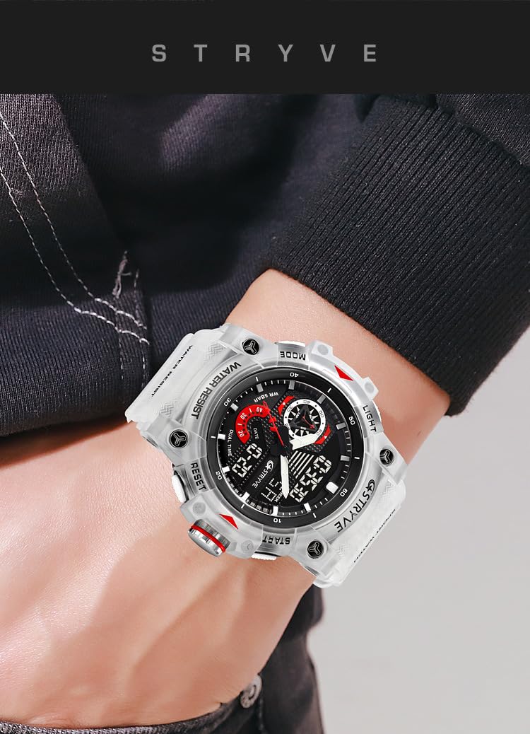 Gosasa Men's Watches Multi Function Military S-Shock Sports Watch LED Digital Waterproof Alarm Watches - Image 2