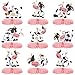ZCPTZ 9 Pcs Pink Cow Honeycomb Centerpieces Farm Animals Cow Table Topper Honeycomb Pink Cow Theme Party Honeycomb 3D Cow Print Table Decoration for Party Baby Shower Western Party Supplies - Image 2