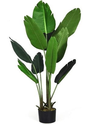 Garden Art Garden Art 38 Feet Natural Looking Real Touch Artificial Plant with Pot for IndoorHomeOfficeLiving Room Decor 38FT GAJWS3538 