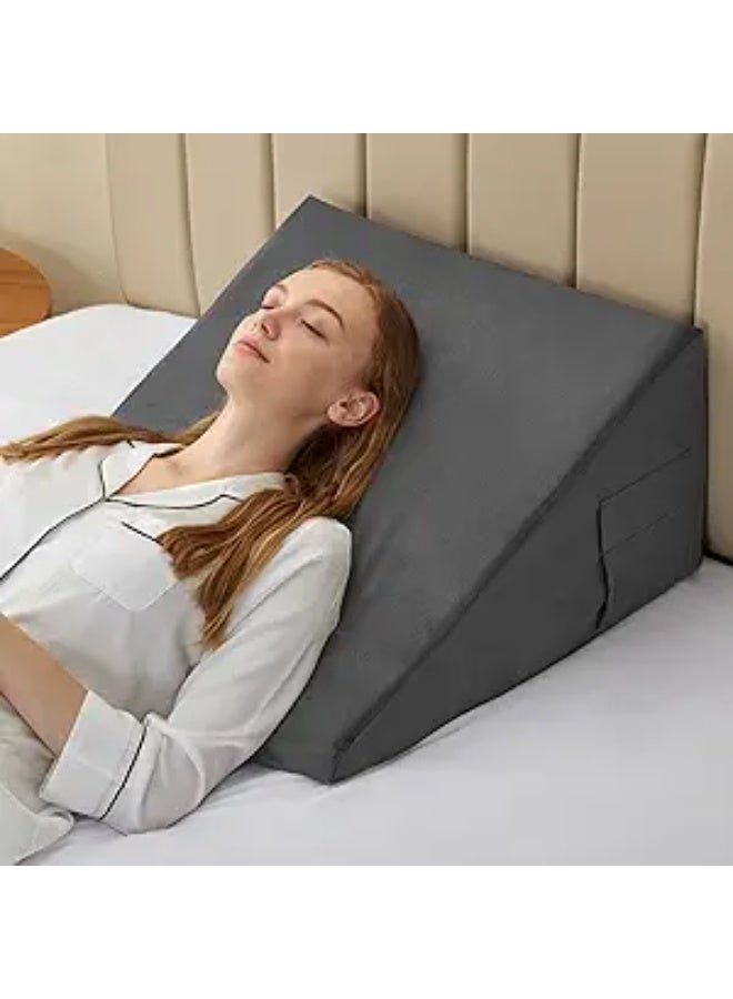 Orthopedic Bed Wedge Pillow – Memory Foam Incline Cushion for Acid Reflux Relief, Comfortable Sleep & Post Surgery Support - Image 1