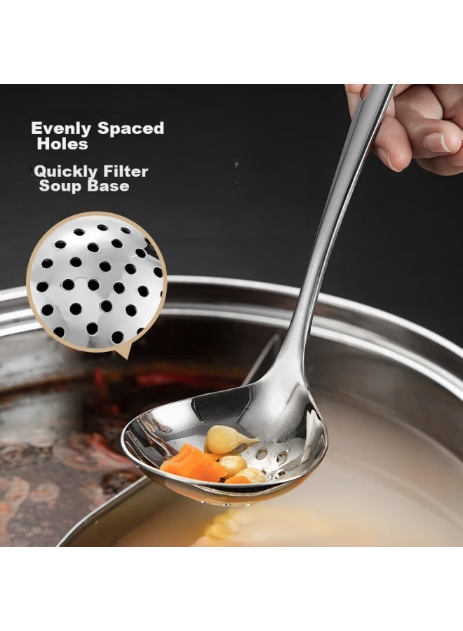 MAX COOK Meichun (maxcook) 316l Stainless Steel Strainer, Small Strainer For Hot Pot, Thickened And Extended Long Handle Mccu9324  - Image 2