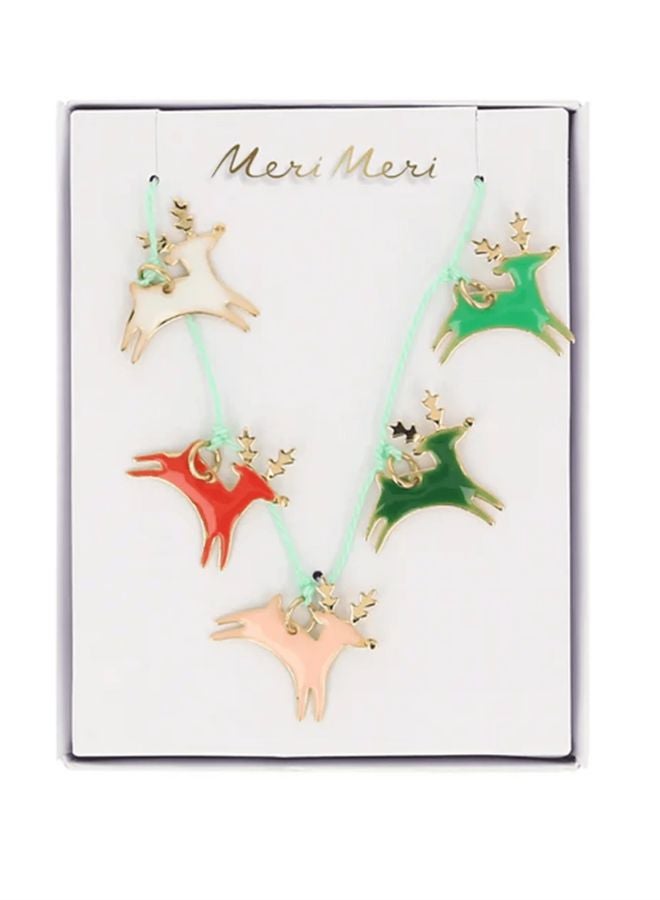 Meri Meri Reindeer Enamel Necklace - Image 2