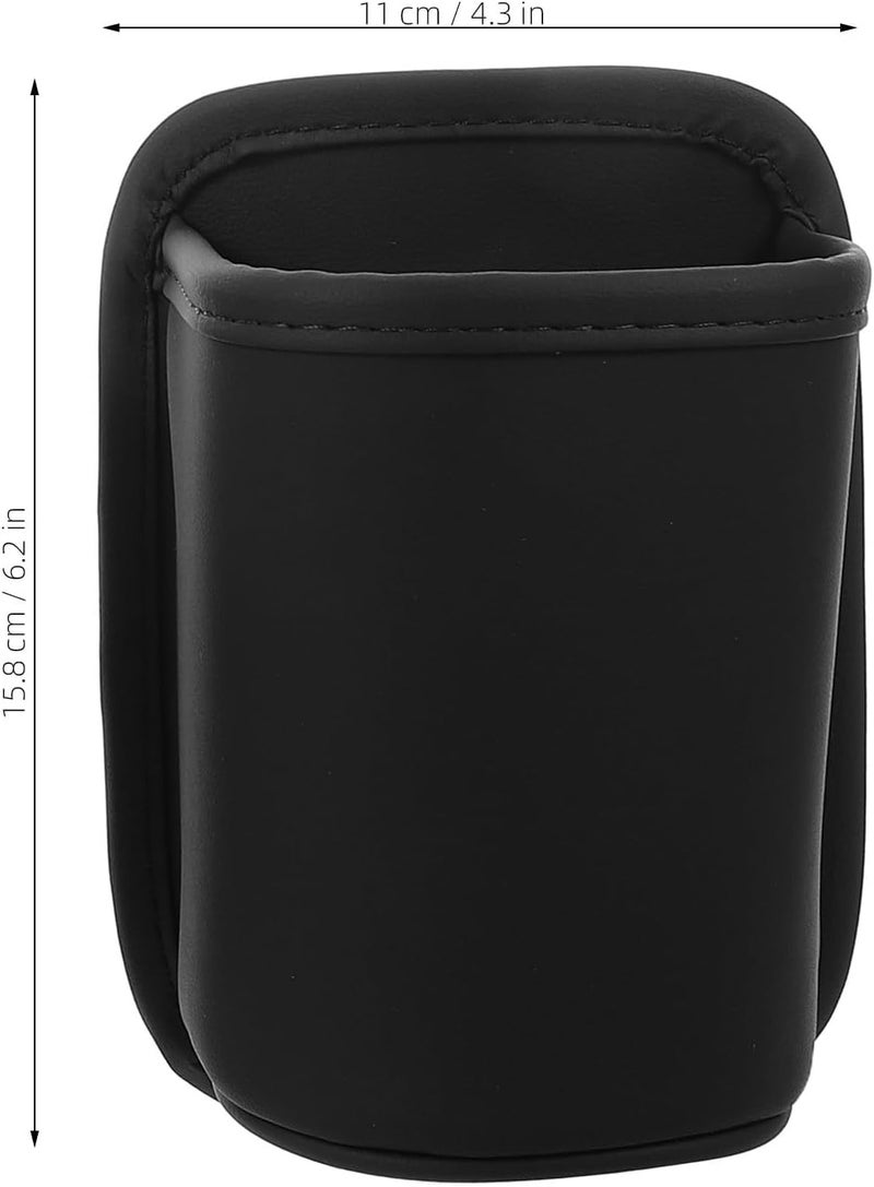 Car Cup Holder Replacement 2pcs Portable Tumbler Water Bottle Holder for Vehicle Doors and Rear Seats Black and Beige for Car Interior Storage - Image 2