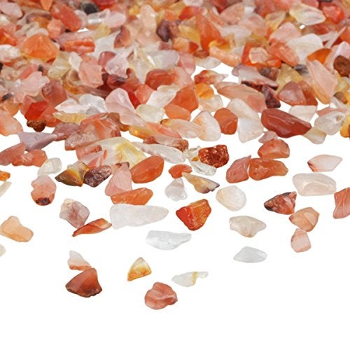 rockcloud 1 lb Carnelian Small Tumbled Chips Crushed Stone Healing Reiki Crystal Jewelry Making Home Decoration - Image 4