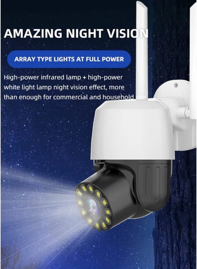 كروني كاميرات مراقبة لاسلكية كروني Ec131، رؤية ليلية كاملة الألوان، 1.5 بوصة، آلات كرات، 4 كاميرات واي فاي، صوت كشف الإنسان، 1080 بكسل، تدعم الصوت ثنائي الاتجاه، مناسبة للسيناريوهات الداخلية والخارجية - Image 5