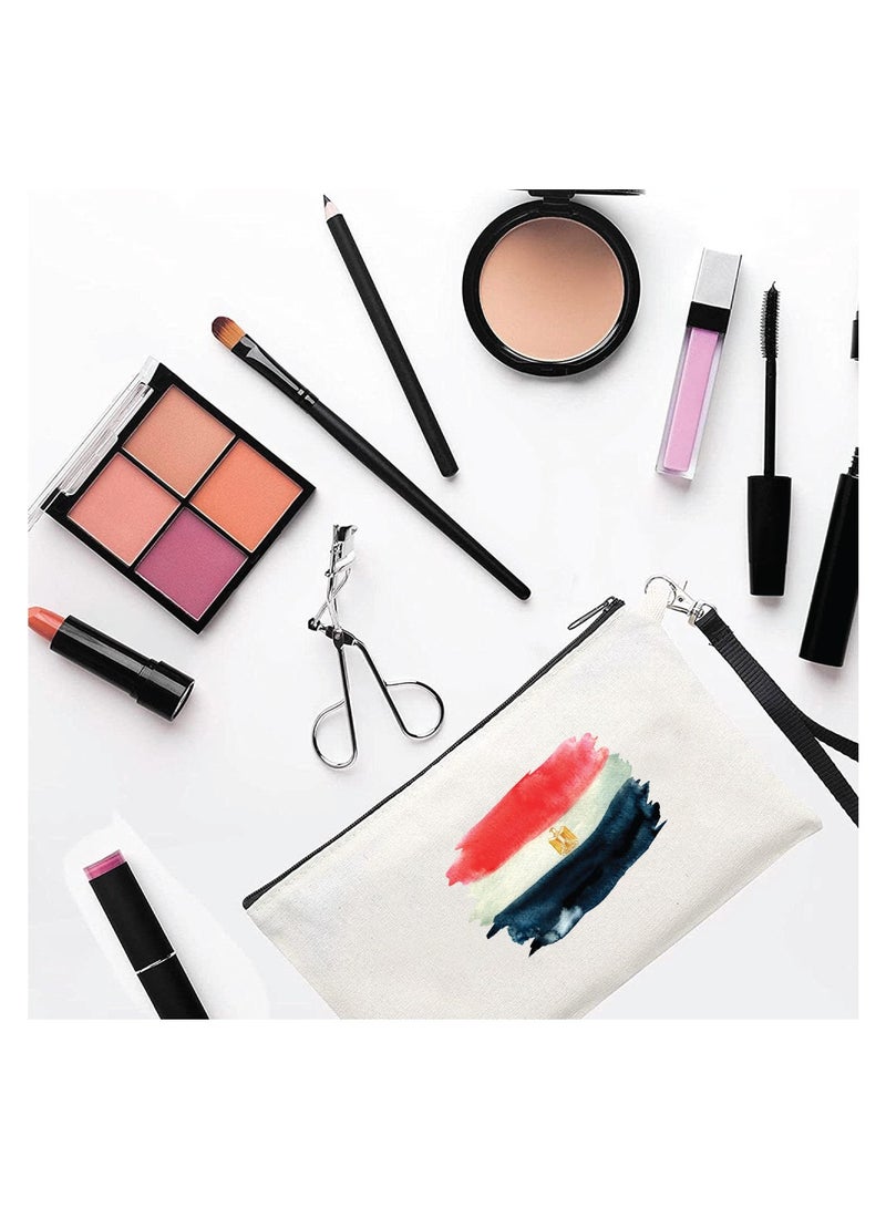 حقيبة مستحضرات التجميل لليوم الوطني المصري - مصر مع حقيبة المكياج هذه - مثالية لعيد الاستقلال المصري مع حقيبة مستحضرات التجميل الأنيقة هذه - هدية لأي مصري - Image 2