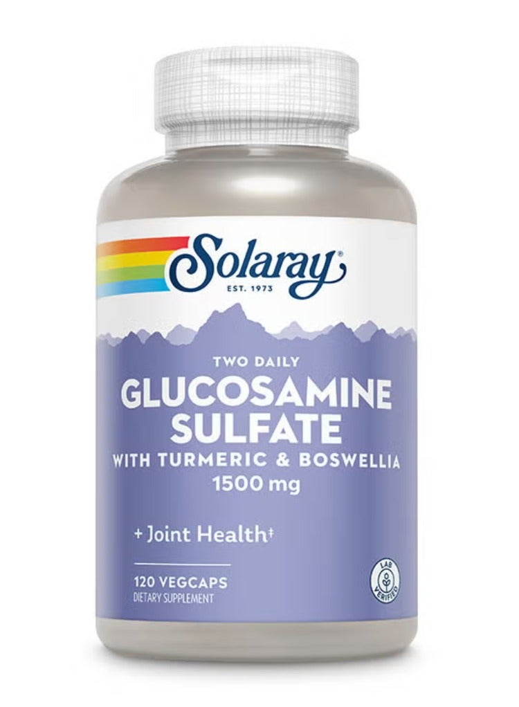 كبريتات الجلوكوزامين ١٥٠٠ ملغ، ١٢٠ كبسولة نباتية - مكمل غذائي لدعم المفاصل وزيادة مرونتها - Image 1