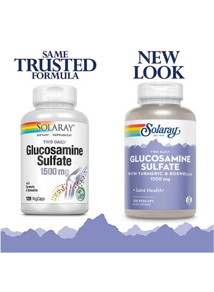 كبريتات الجلوكوزامين ١٥٠٠ ملغ، ١٢٠ كبسولة نباتية - مكمل غذائي لدعم المفاصل وزيادة مرونتها - Image 5