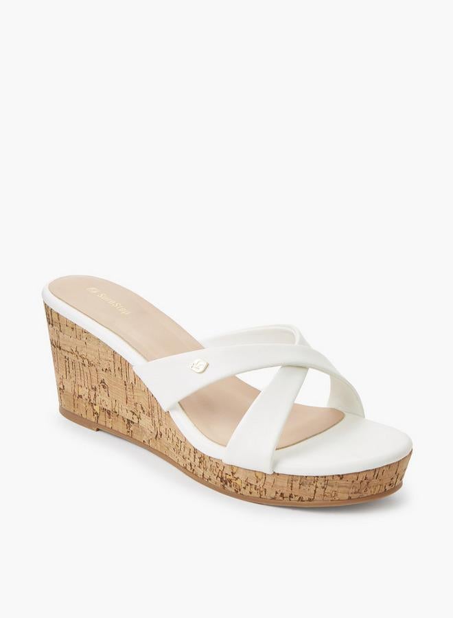 Surestep Women Lightweight Elegant Wedge Heel Sandals With Cork Finish - Image 2