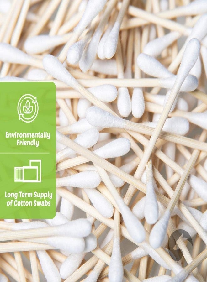 EcoFox Bamboo Cotton Swabs 2000 Count | Compostable & Pure Cotton Buds | Double Tipped Sticks | Plant-Sourced Materials | Perfect for Makeup & Nail Applications, Arts & Crafts, Removing Dust & Dirt… - Image 3