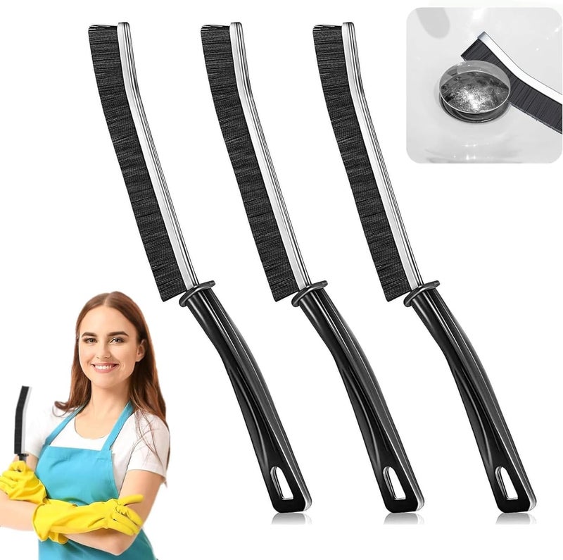 VINATOSLA Plastic Gap Cleaning Brush,Bathroom Gap Cleaning Brush,Clean The Dead Corners of Kitchen Tiles,Multifunctional Window Slots,Multi-Purpose Door Window Track Deep Cleaning Brush(3) - Image 1