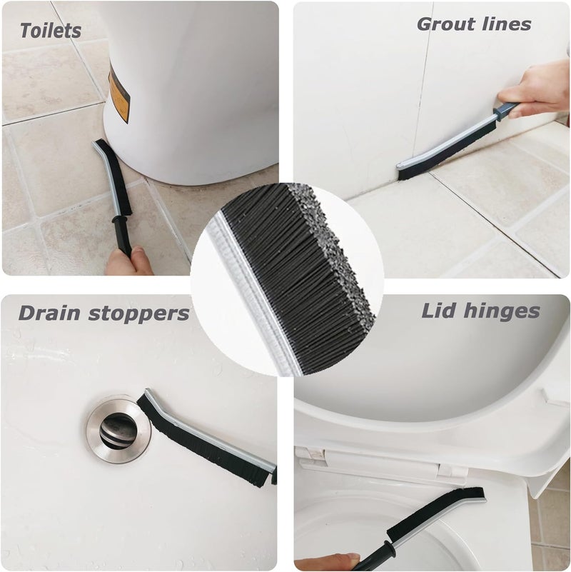 VINATOSLA Plastic Gap Cleaning Brush,Bathroom Gap Cleaning Brush,Clean The Dead Corners of Kitchen Tiles,Multifunctional Window Slots,Multi-Purpose Door Window Track Deep Cleaning Brush(3) - Image 3