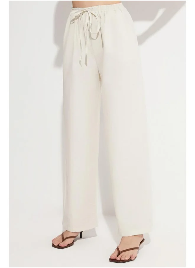 JUNE June Trouser & Blouse Set Stone