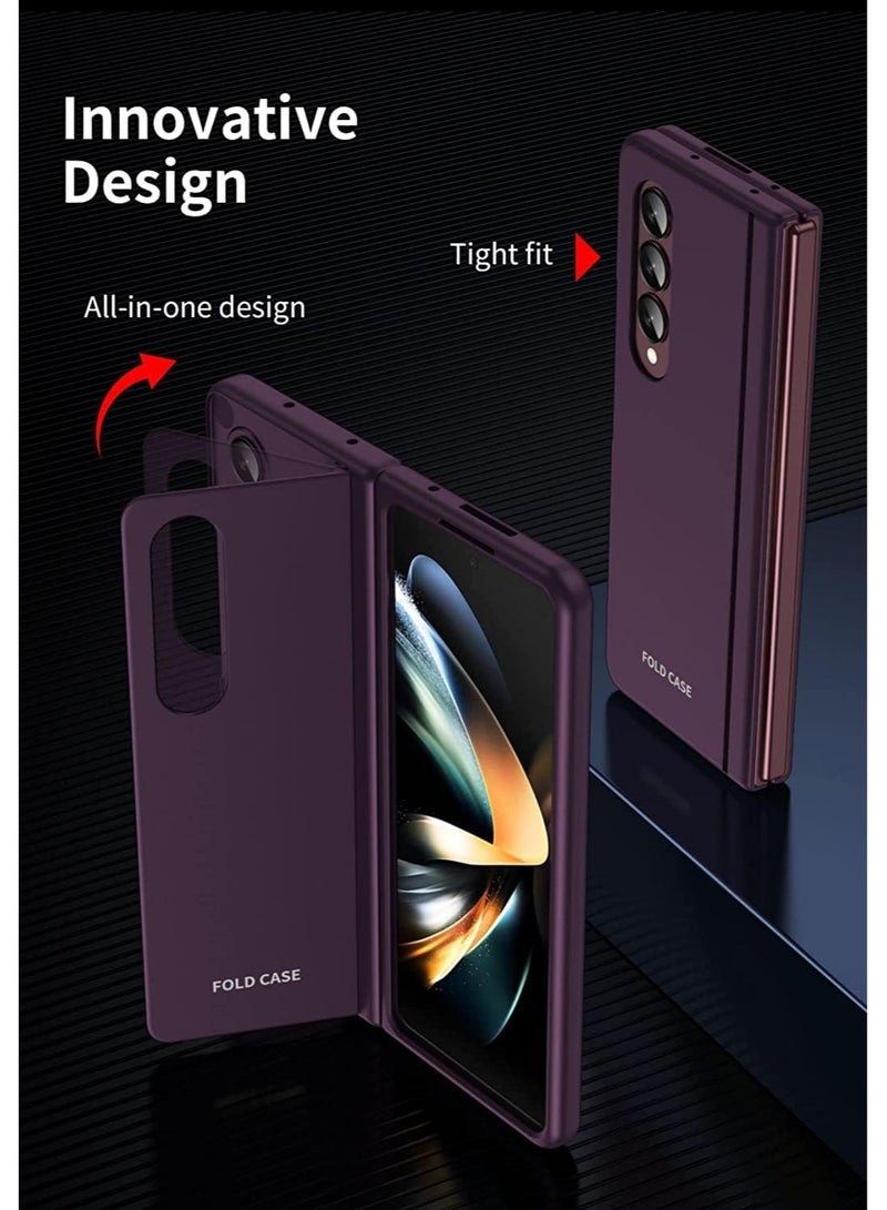 Case Compatible with Samsung Galaxy Z Fold 4 5G 2022, Ultra Slim Skin Magnetic Invisible Stand Phone Case, Folding Phone Cover Case for Galaxy Z Fold 4 5G - Image 2