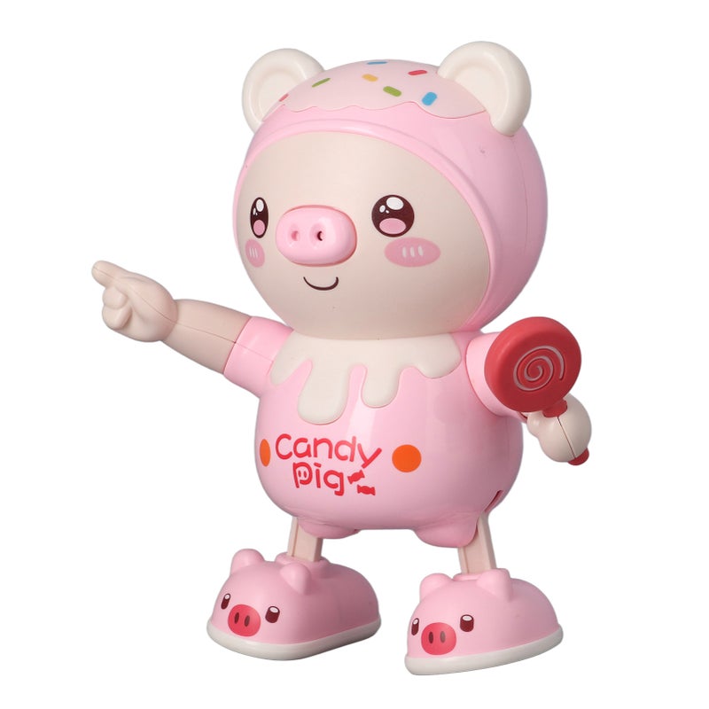 Electronic Dancing Pig Toy: Pink Cute Cartoon Shape - Safe Smooth Portable Interactive Toy for Kids Indoor Outdoor Play - Image 2